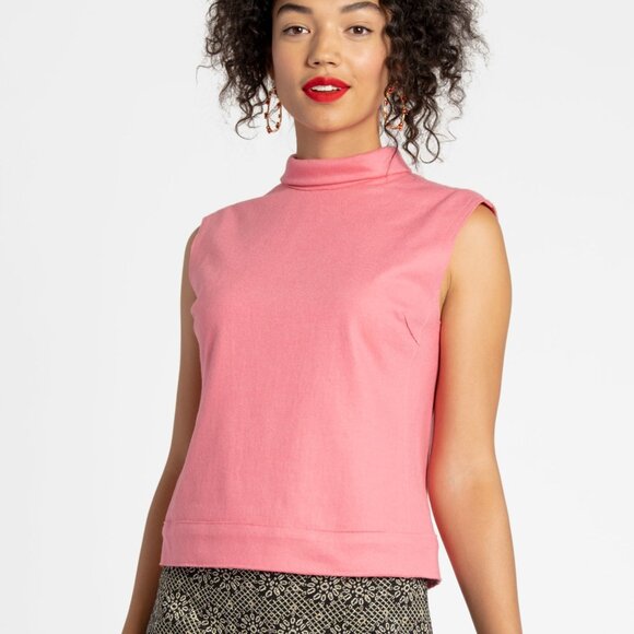 NWT Frances Valentine Colette Wool Shell Pink Size L - Picture 1 of 11